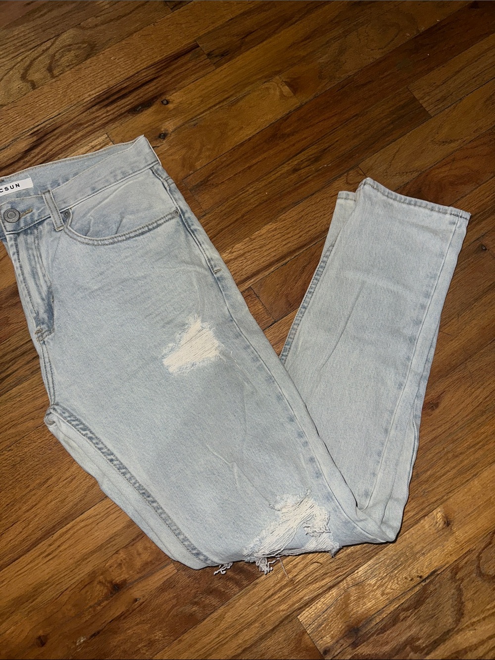 PacSun Light Blue Distresse Slim Taper jeans 29x30